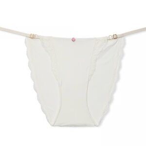 Victoria’s Secret Lace-Trim Adjustable String Bikini Panty- XXL- NWT